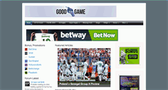Desktop Screenshot of goodforthegame.co.za